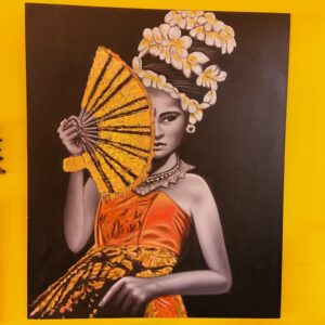 Quadro orientale dipinto tela olio arte esotica