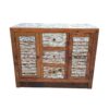 Credenza in legno teak effetto decapato - ETNICBAY